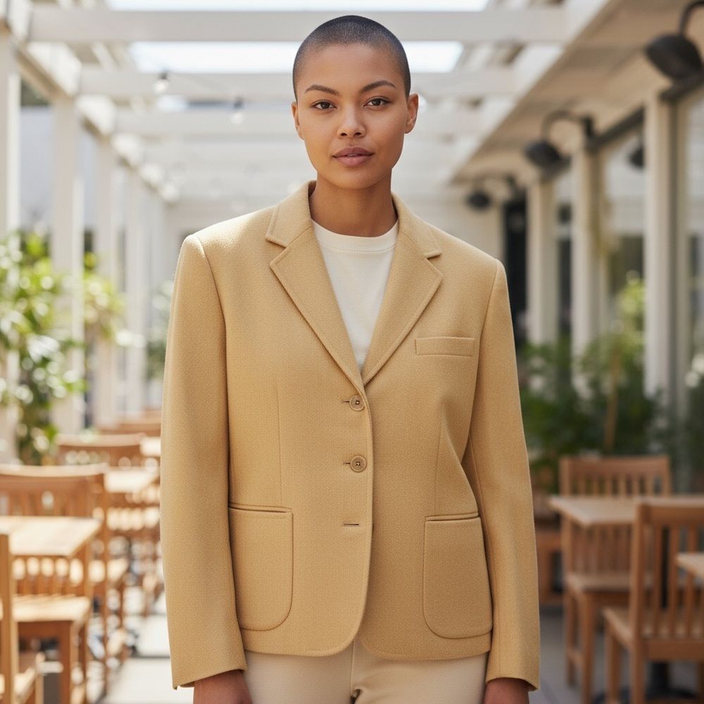 Pendleton Women's Vintage Wool‎ Blazer Mustard Yellow Size S Formal